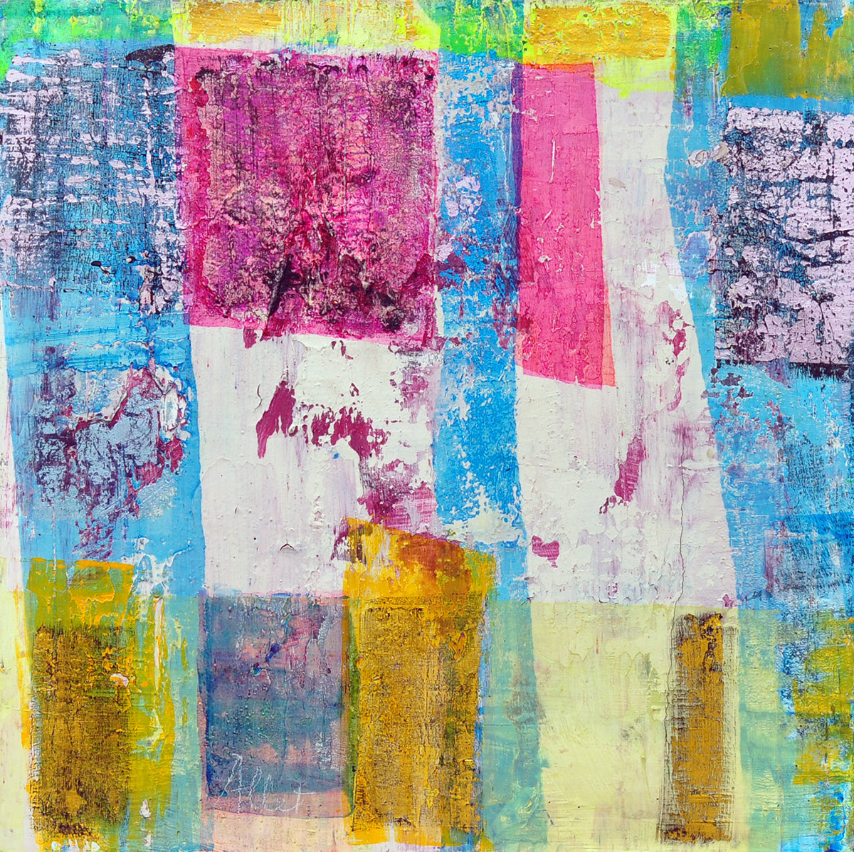 Françoise Allet — Composition, acryl op paneel