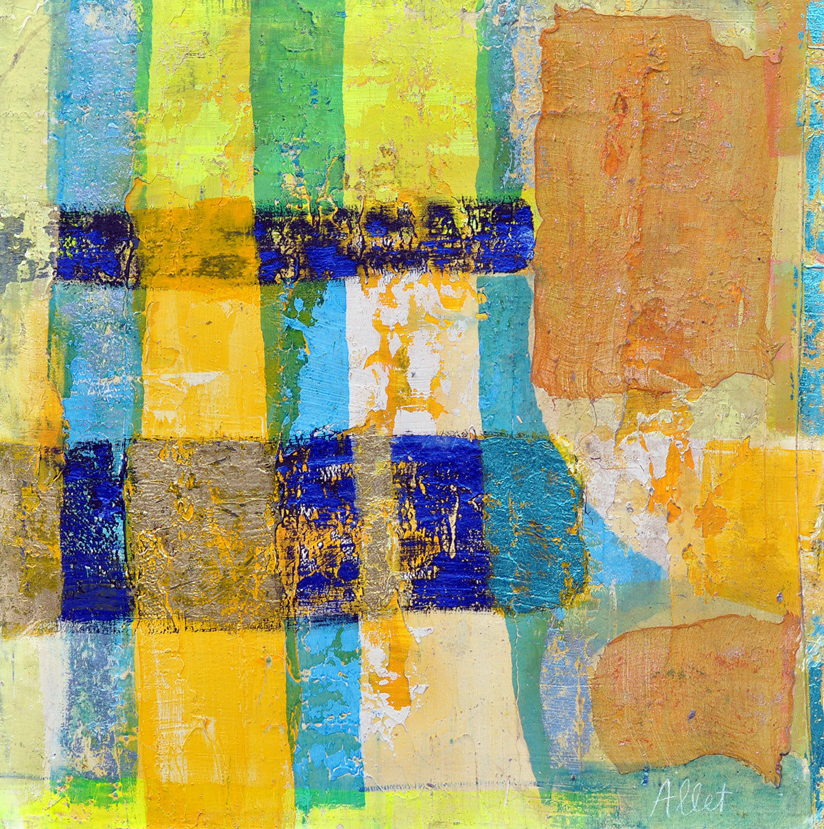 Françoise Allet — Our place, acryl op paneel