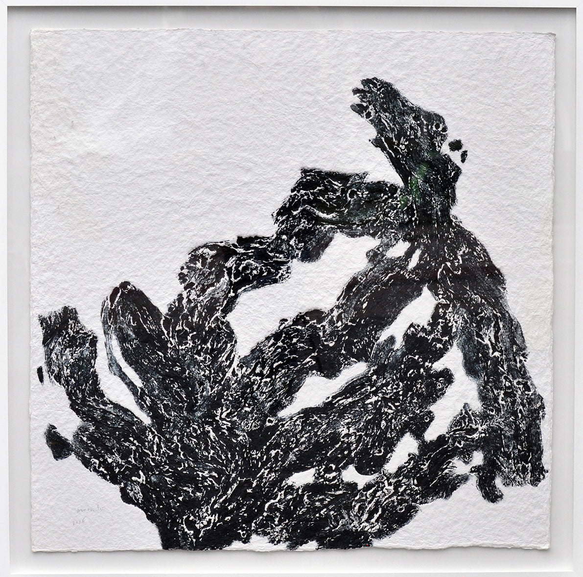 Armando — Zonder titel III (Schwarz), materie-ets met carborundum