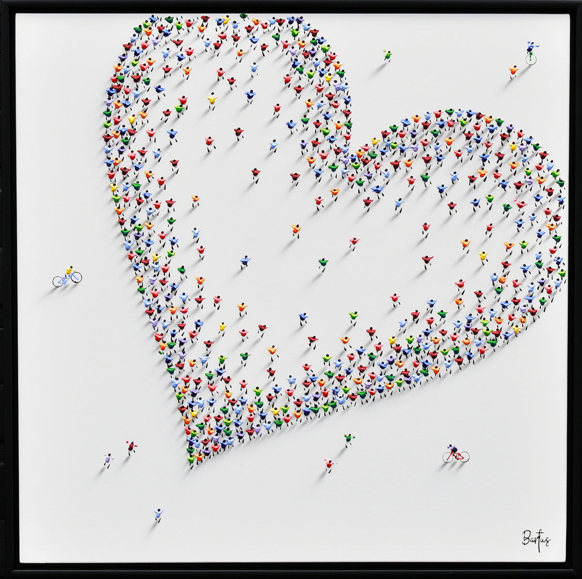 Francisco Bartus — Heart Splash, acryl op linnen