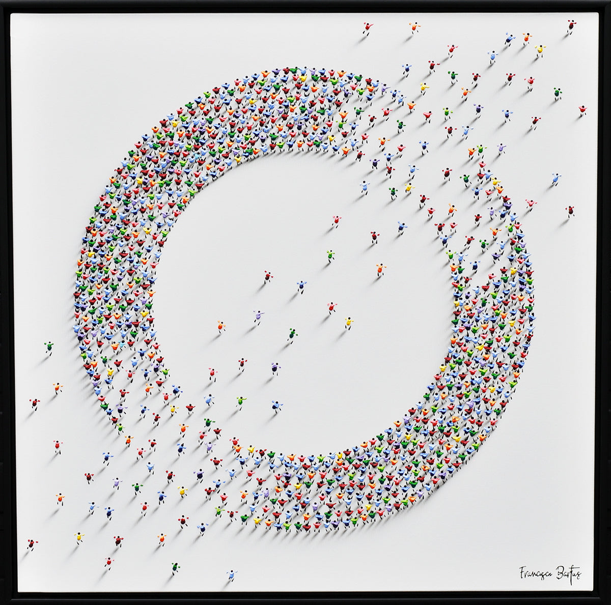 Francisco Bartus — Open Circle, acryl op linnen