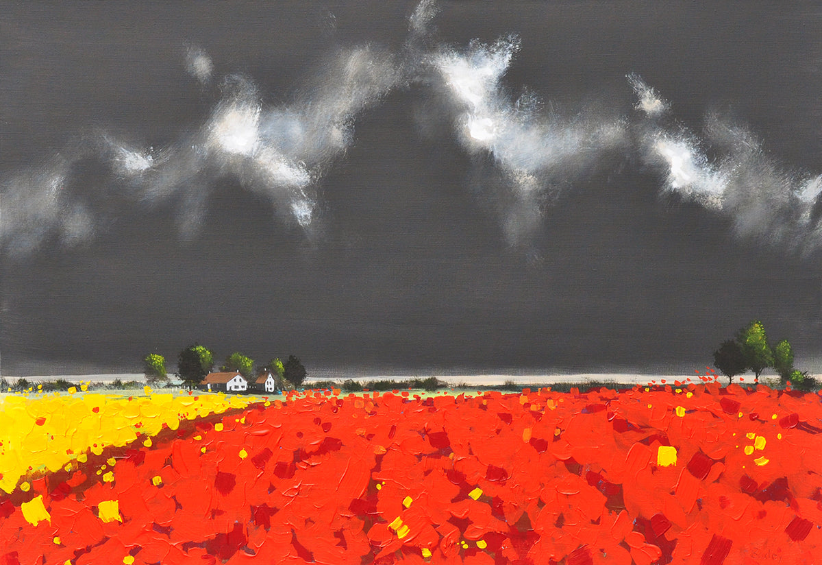 Finn Baxley — Dutch fields, acryl op linnen
