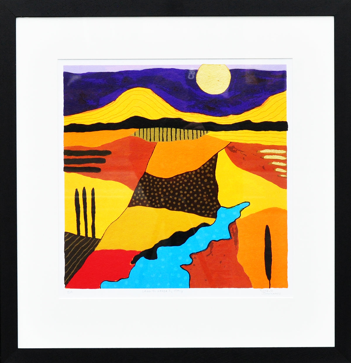 Ronald Boonacker — Lago di Garda 1, zeefdruk
