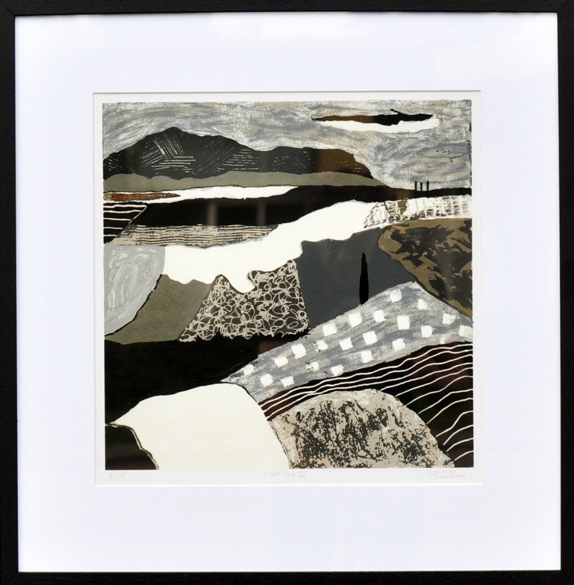 Ronald Boonacker — Night Sky III, zeefdruk