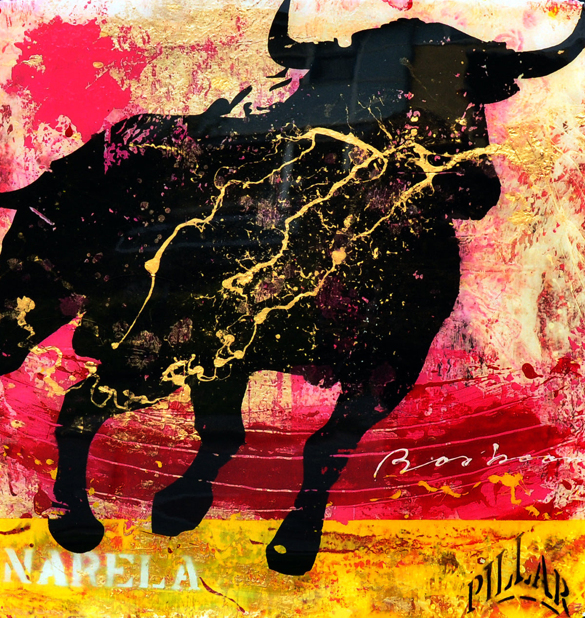 Leon Bosboom — Toro siete 2, origineel in epoxy