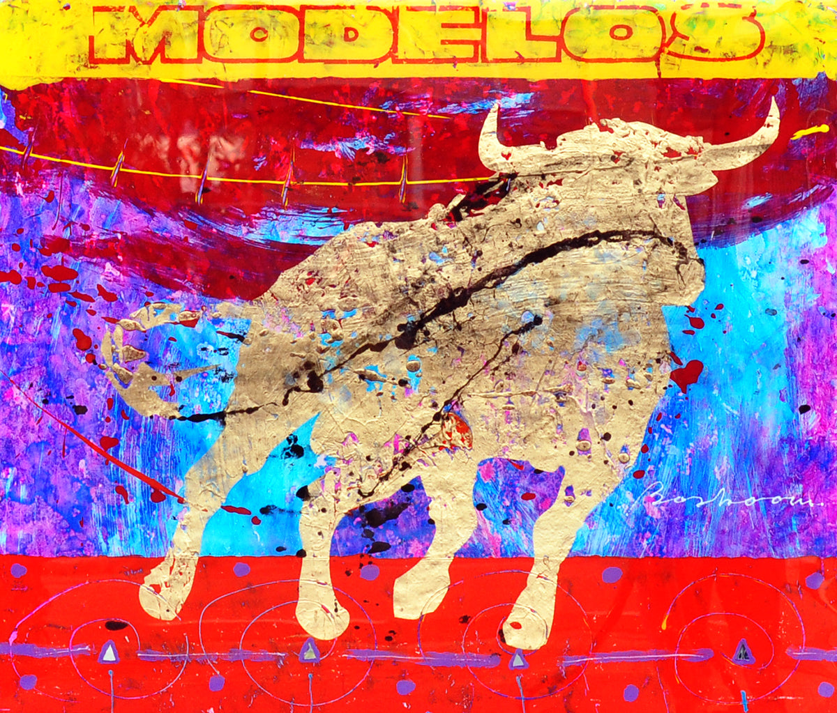 Leon Bosboom — Toro de Oro, origineel in epoxy