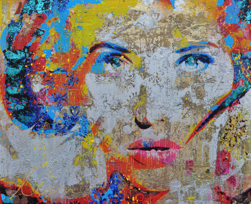 Leon Bosboom — Julia in silver, mixed media