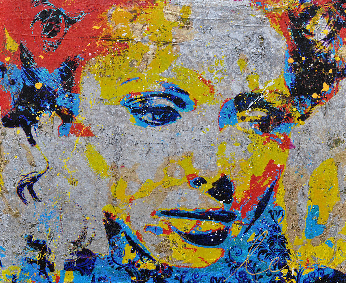 Leon Bosboom — Angelina in silver, mixed media
