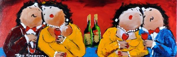 Theo Broeren — 's nachts na tweeen, acryl op linnen