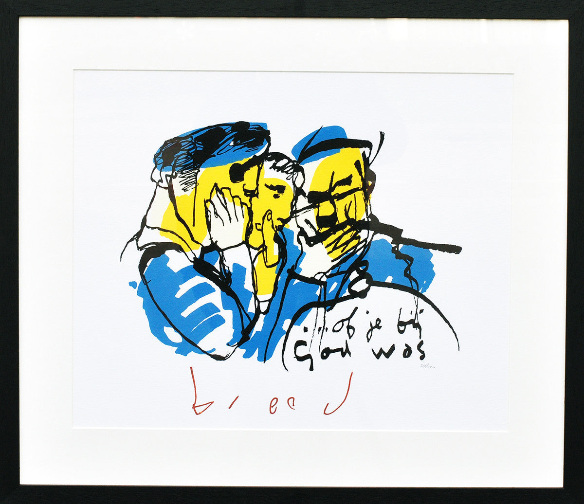 Herman Brood — Of je bij god was, zeefdruk