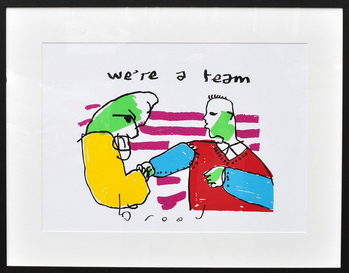 Herman Brood — Were a team, zeefdruk
