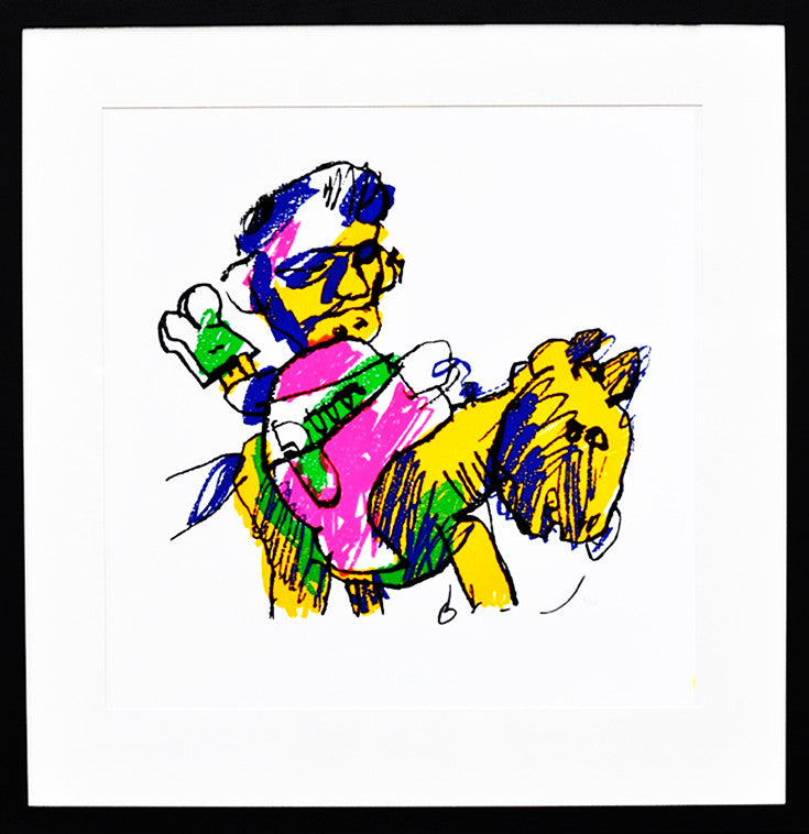 Herman Brood — Man te Paard, zeefdruk