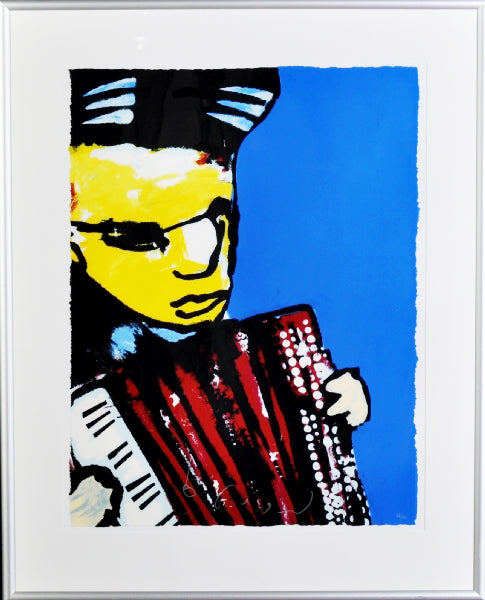 Herman Brood — Accordeon, zeefdruk