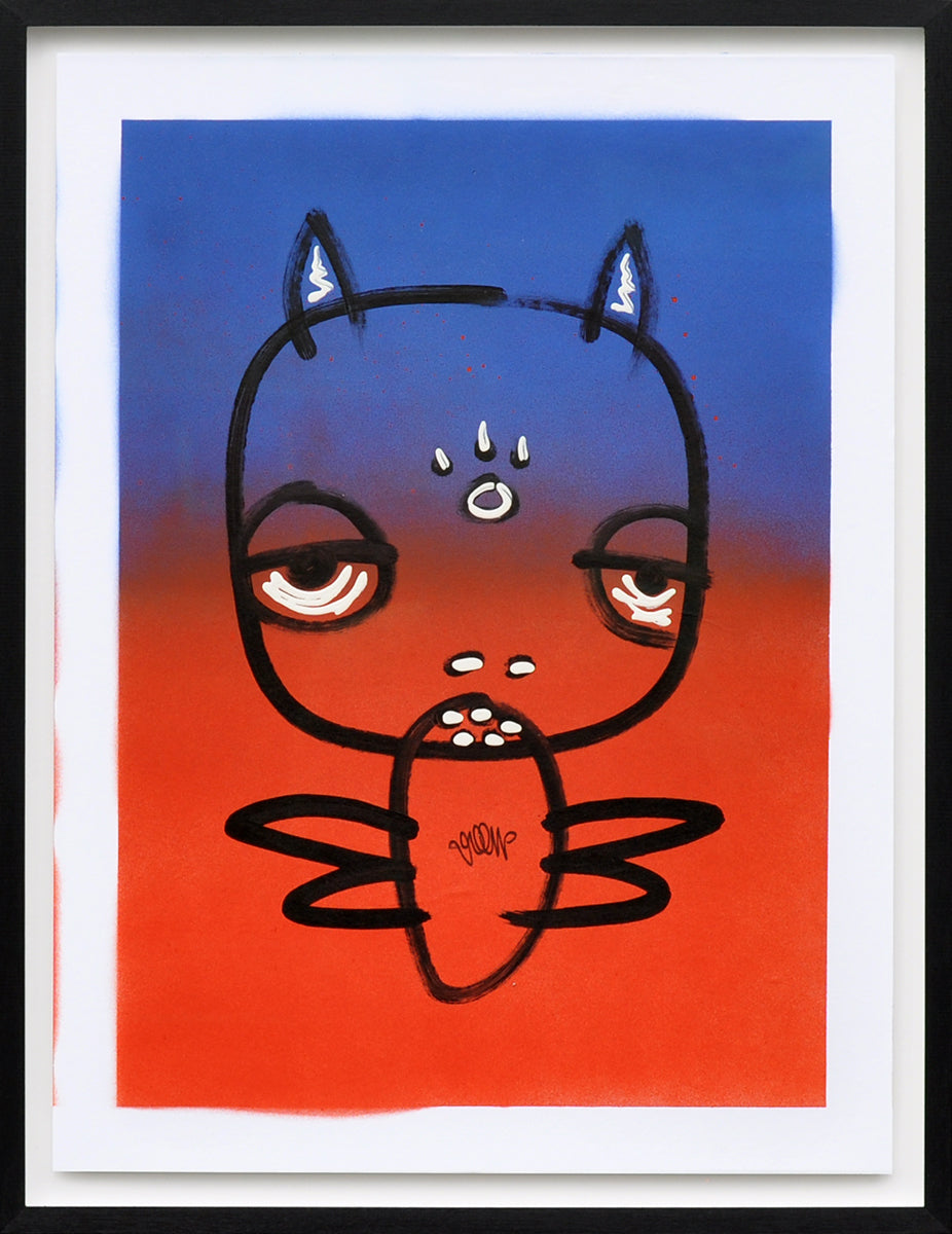 Charles K. Williams — Araura Crunky Bee, mixed media (in museumglas)