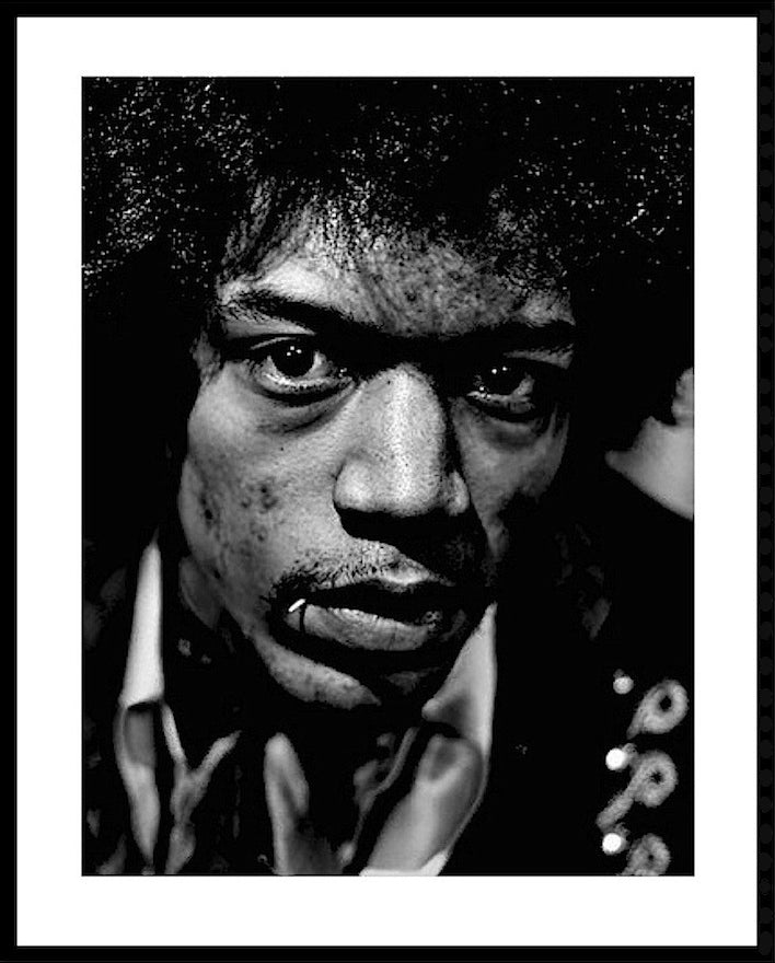 Claude Vanheye — Jimi Hendrix (Amsterdam, 1967), fotografie