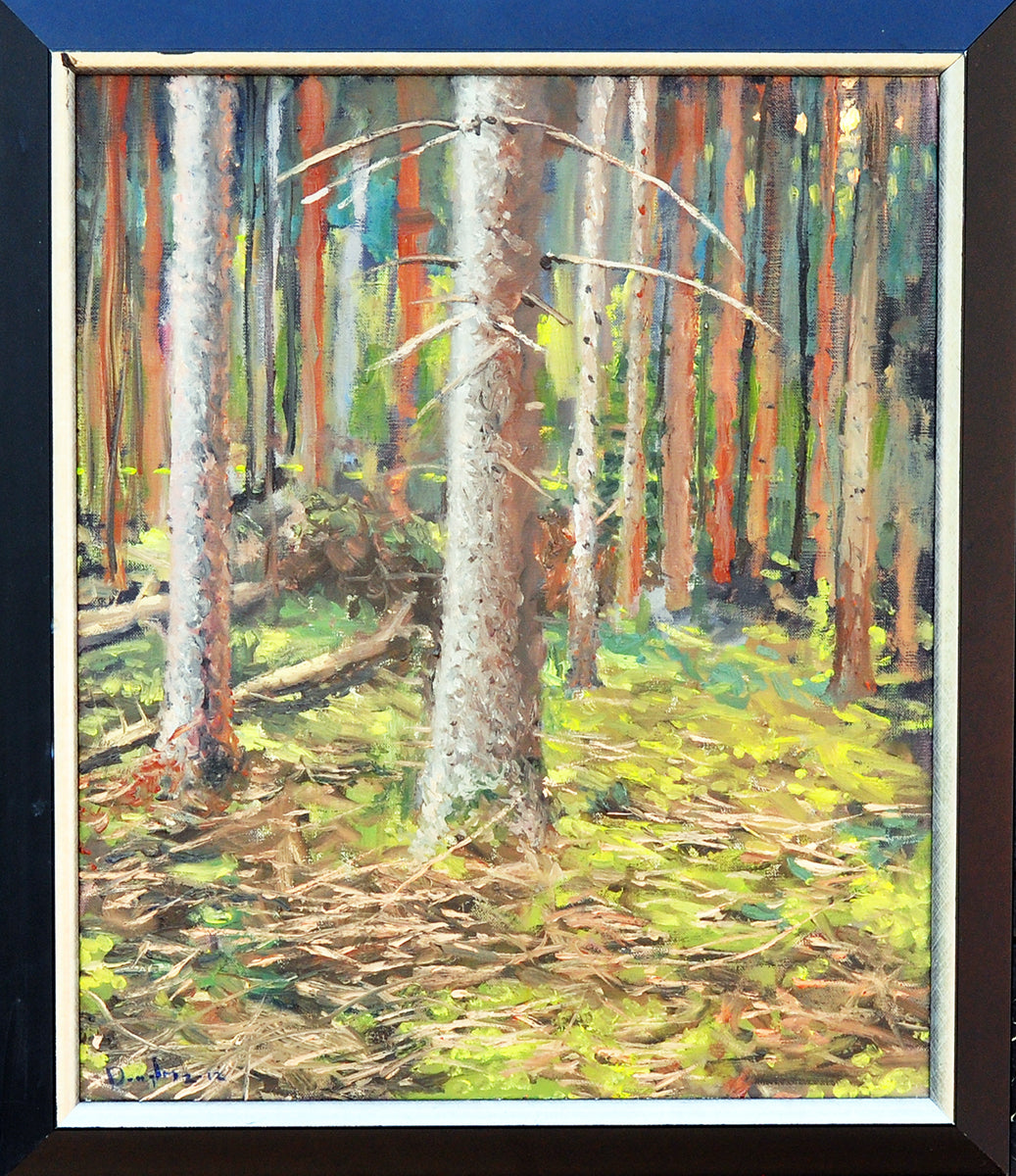 Daniel Douglas — Into the woods, olieverf op linnen