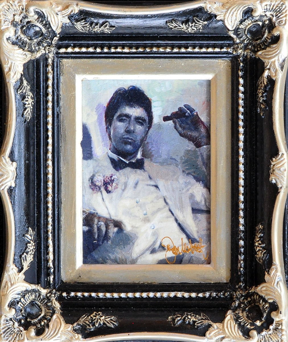 Peter Donkersloot — Tony Montana, ingeschilderd giclee op paneel