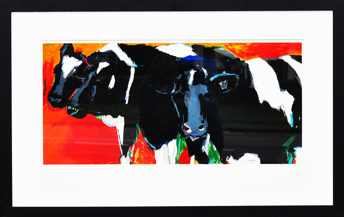 Gerda Elfring — 3 Koeien, zeefdruk