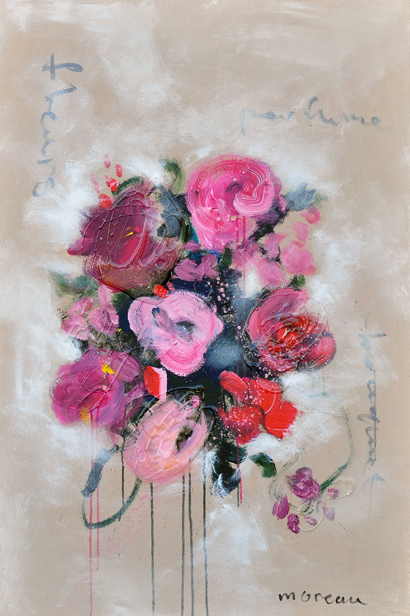 Eva Moreau — Harmonie Florale, gemengde techniek