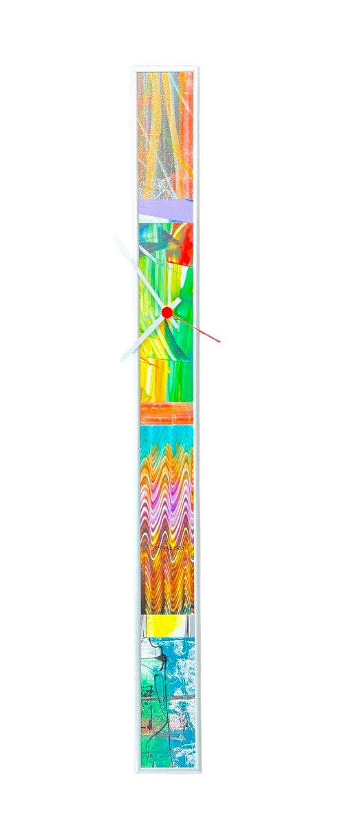 Ferdi de Bruijn — Wandklok Slim Alu 94 (5047), mixed media