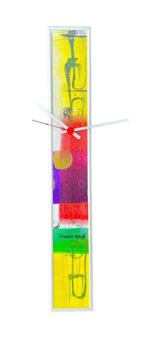 Ferdi de Bruijn — Wandklok Slim Alu 60 (4690), mixed media