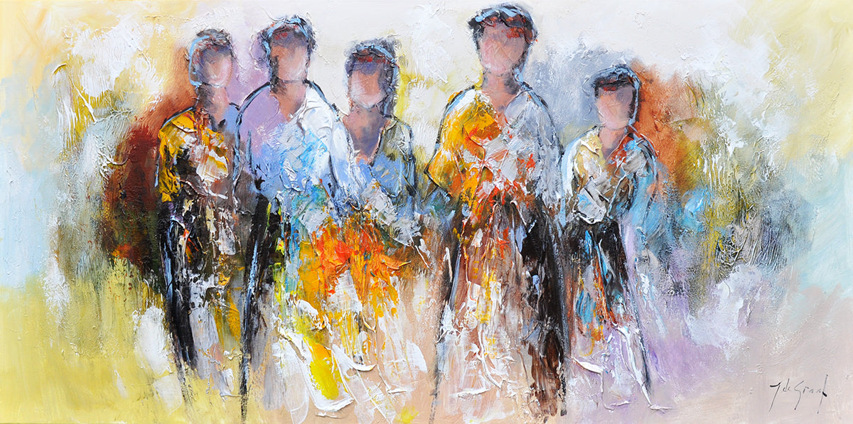 Jochem de Graaf — Quintet, olieverf op linnen