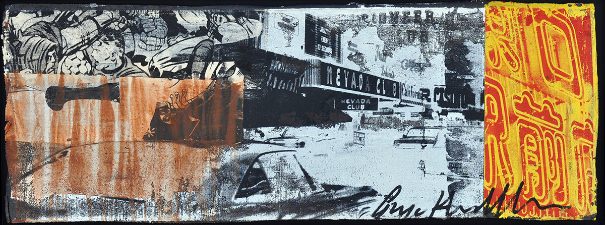 George Heidweiller — Nevada Club, mixed media/acryl