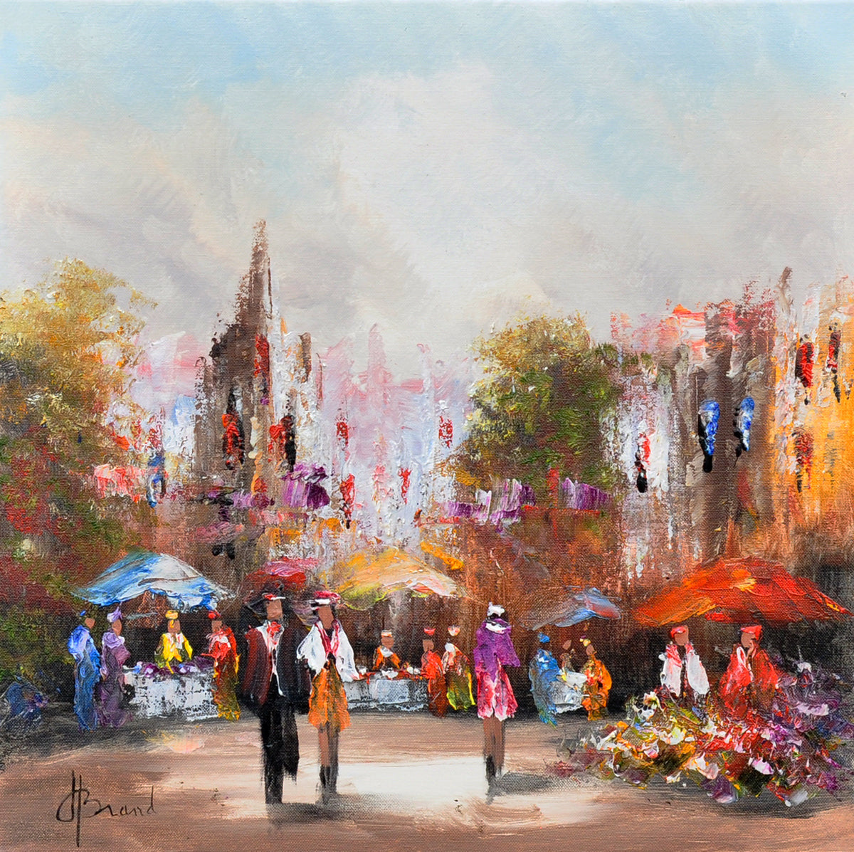 Henry Brand — Echo van Montmartre, olieverf op linnen