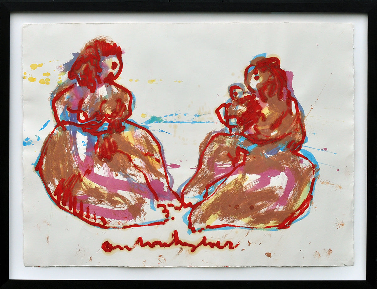 Anton Heyboer — 2 Vrouwen, gouache