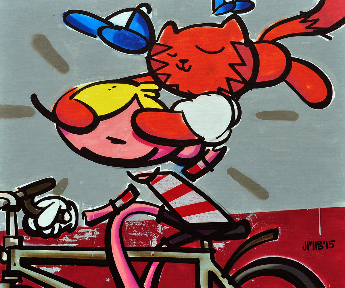 Jerry van der Bol — Try to get me, acryl op linnen