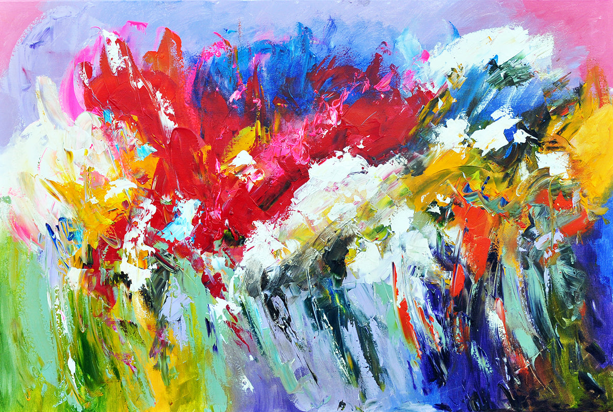 Kamiel Decoster — Color Bomb, olieverf op linnen