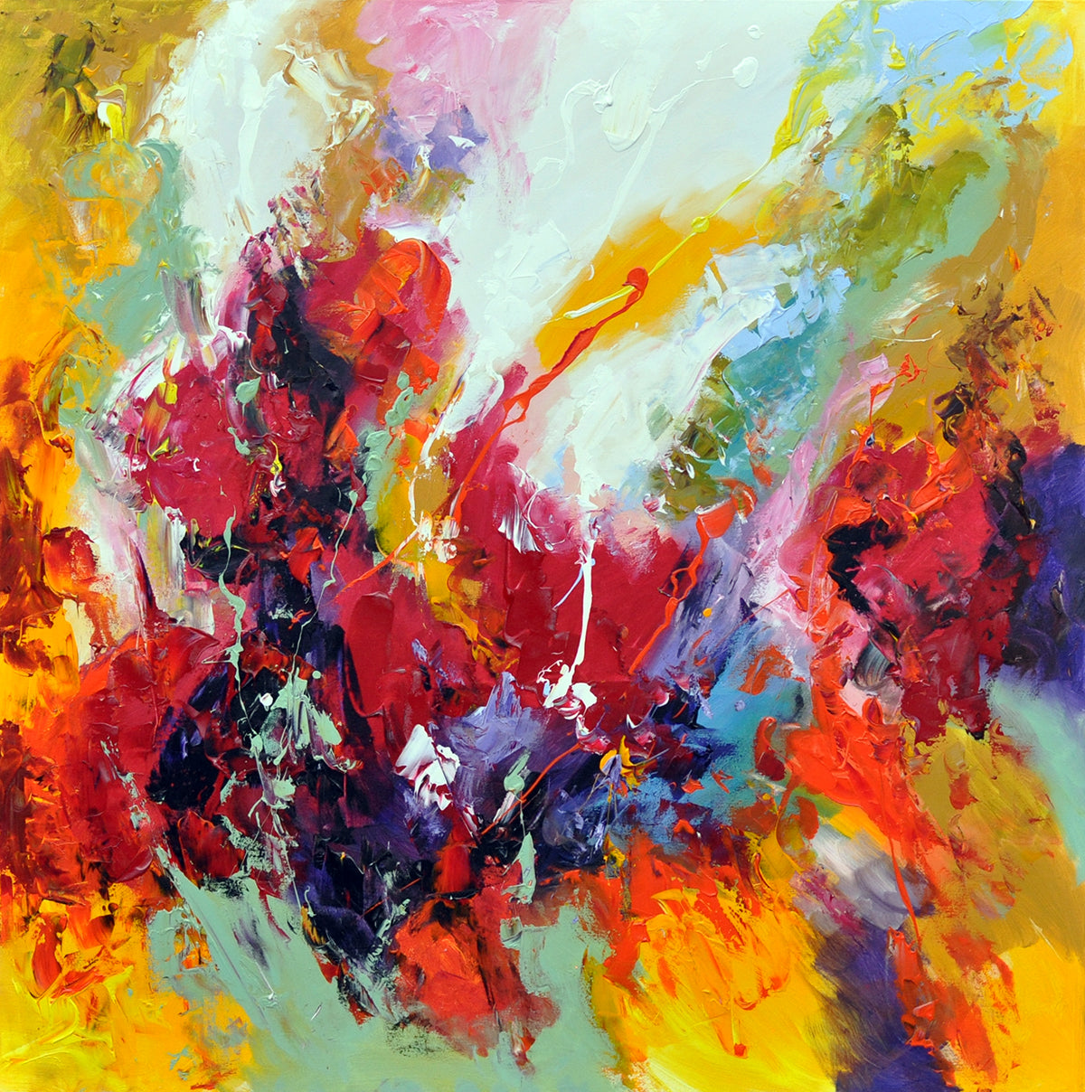 Kamiel Decoster — Jewels of the Sky, olieverf op linnen