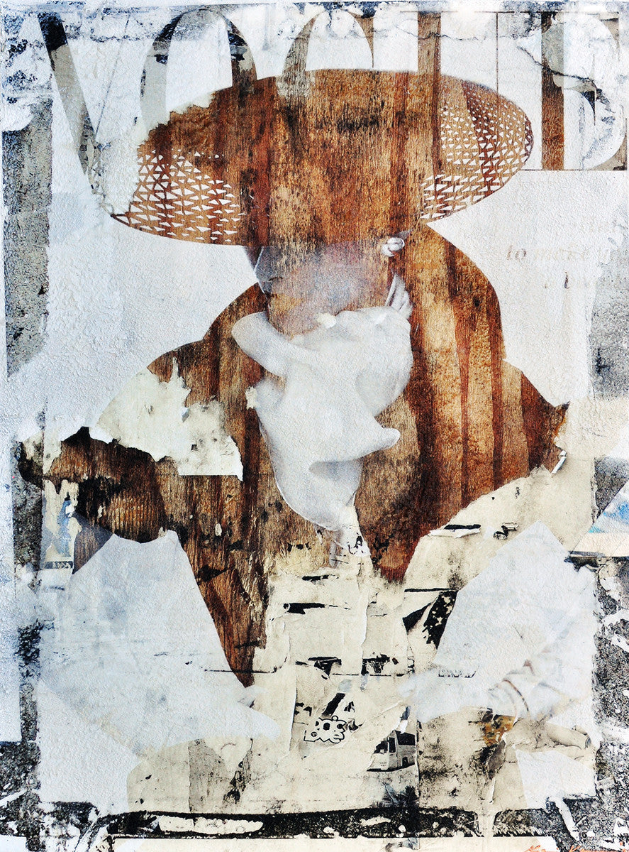 Karin Vermeer — Retro Vogue Hats, mixed media