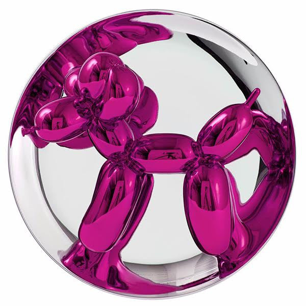 Jeff Koons — Balloon Dog Magenta, porselein