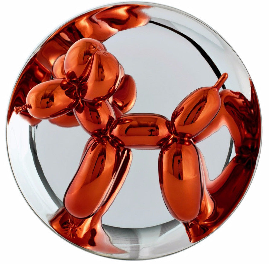Jeff Koons — Balloon Dog Orange, porselein