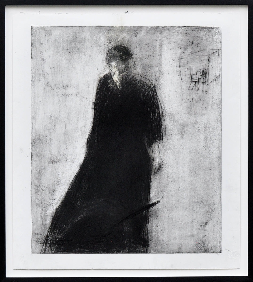 Krin Rinsema — Geheimzinnig, droge naald ets (museumglas)