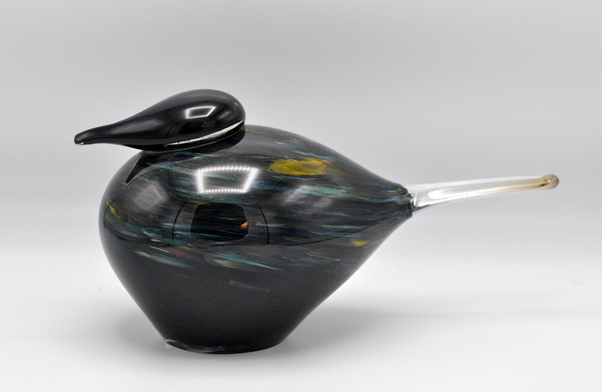 Loranto — Vogel, zwart-bont small, glas