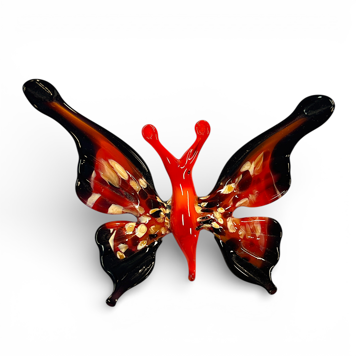 Loranto — Vlinder, rood, glas