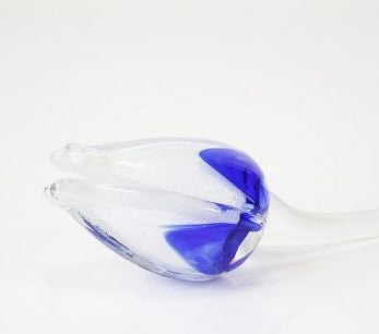 Loranto — Tulp, blauw-wit, glas