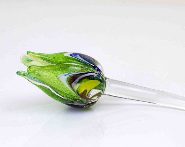 Loranto — Tulp, multicolor-groen, glas