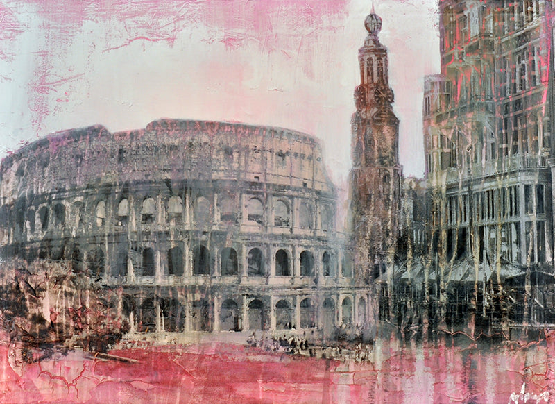 Marq — Mint Colosseum, mixed media