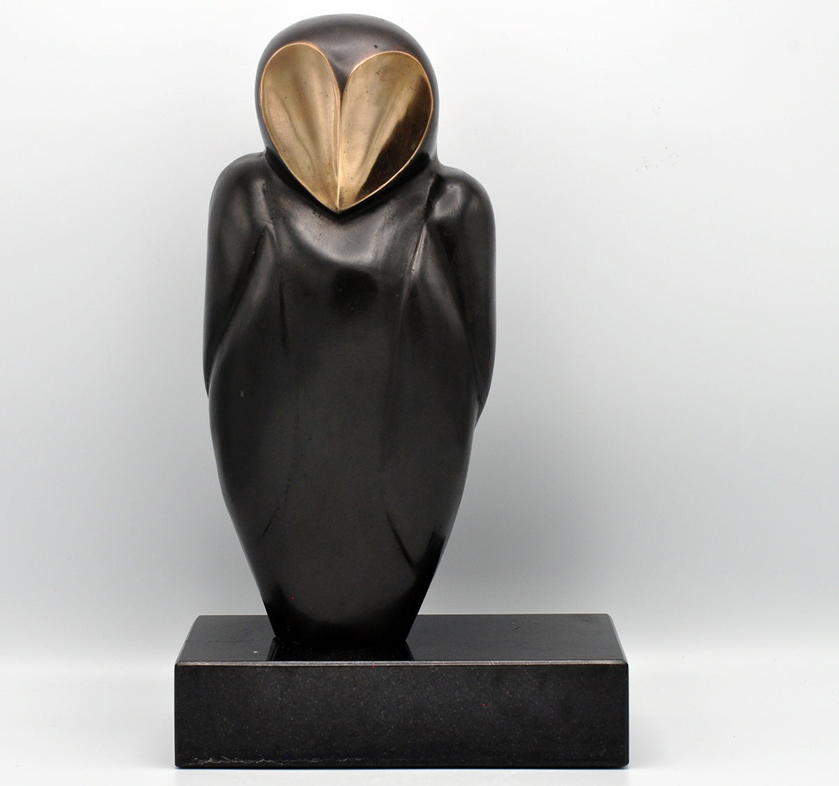 Mary Treu — Meneer de Uil, zwart, brons, incl. sokkel