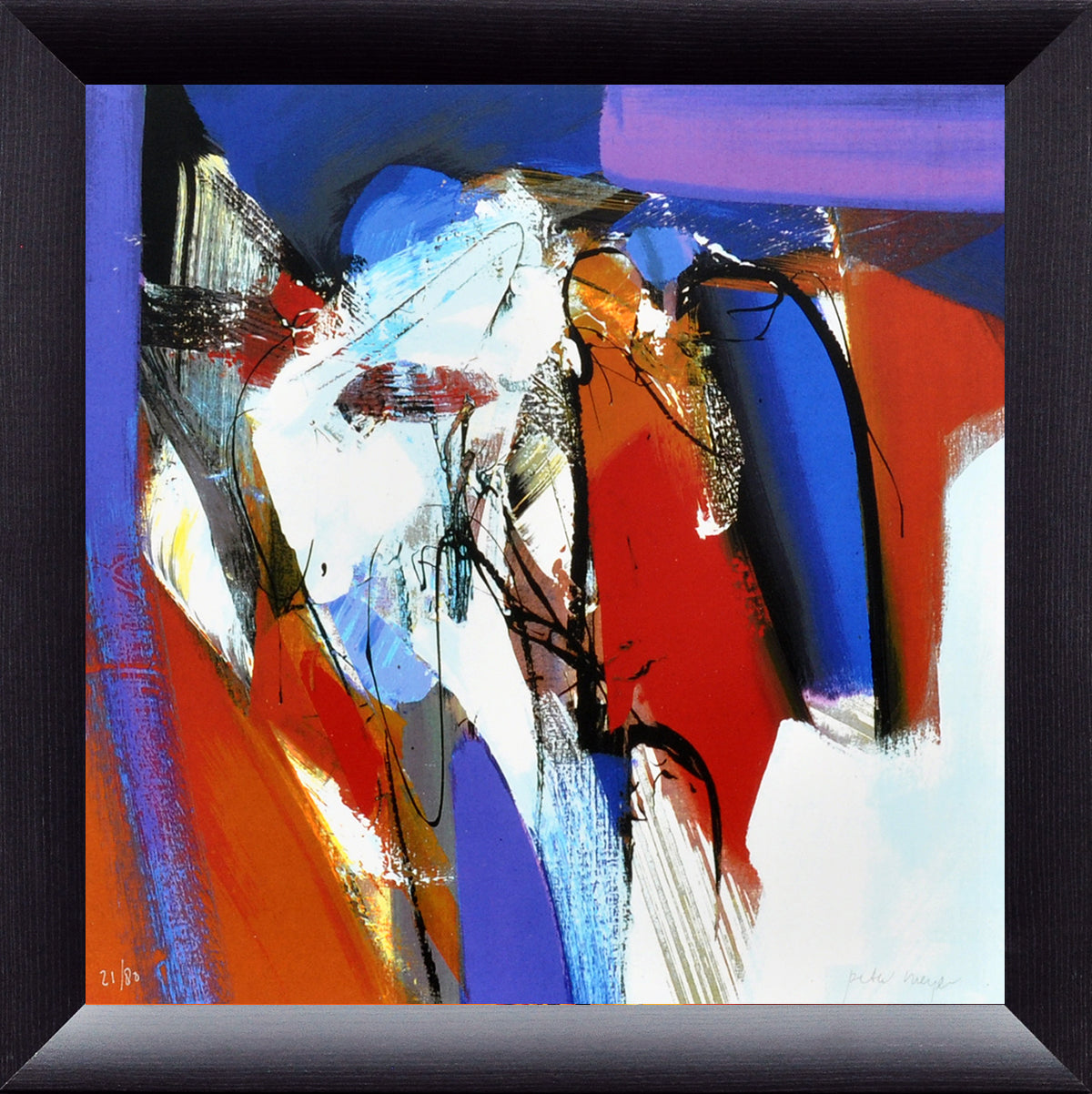 Peter Meijer — Zonder titel 4, zeefdruk op paneel