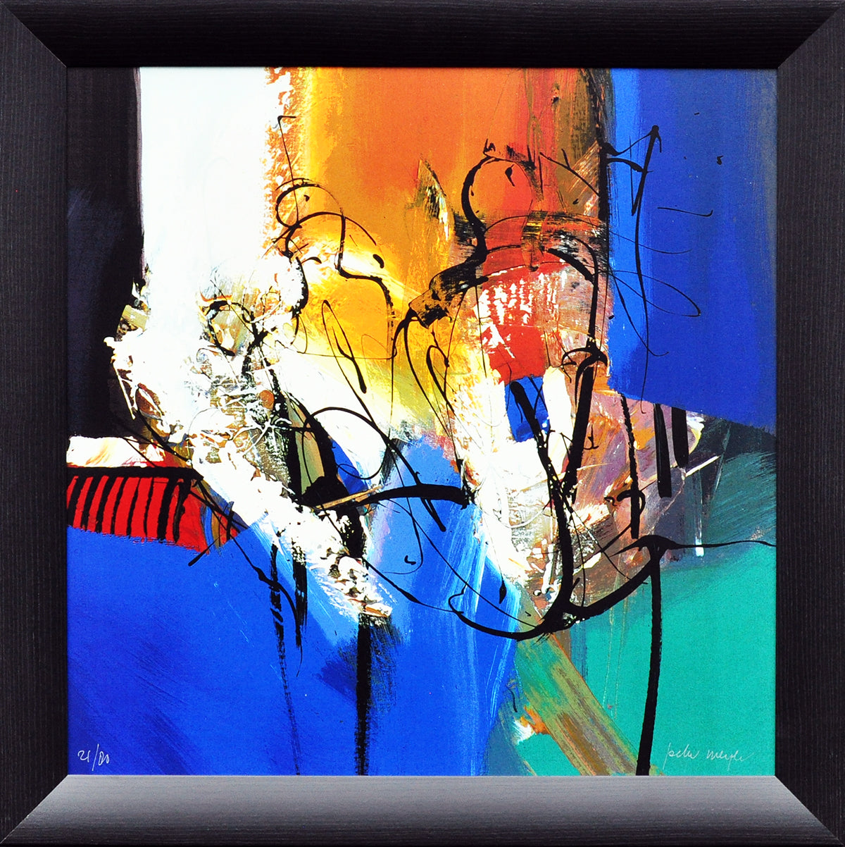 Peter Meijer — Zonder titel 3, zeefdruk op paneel