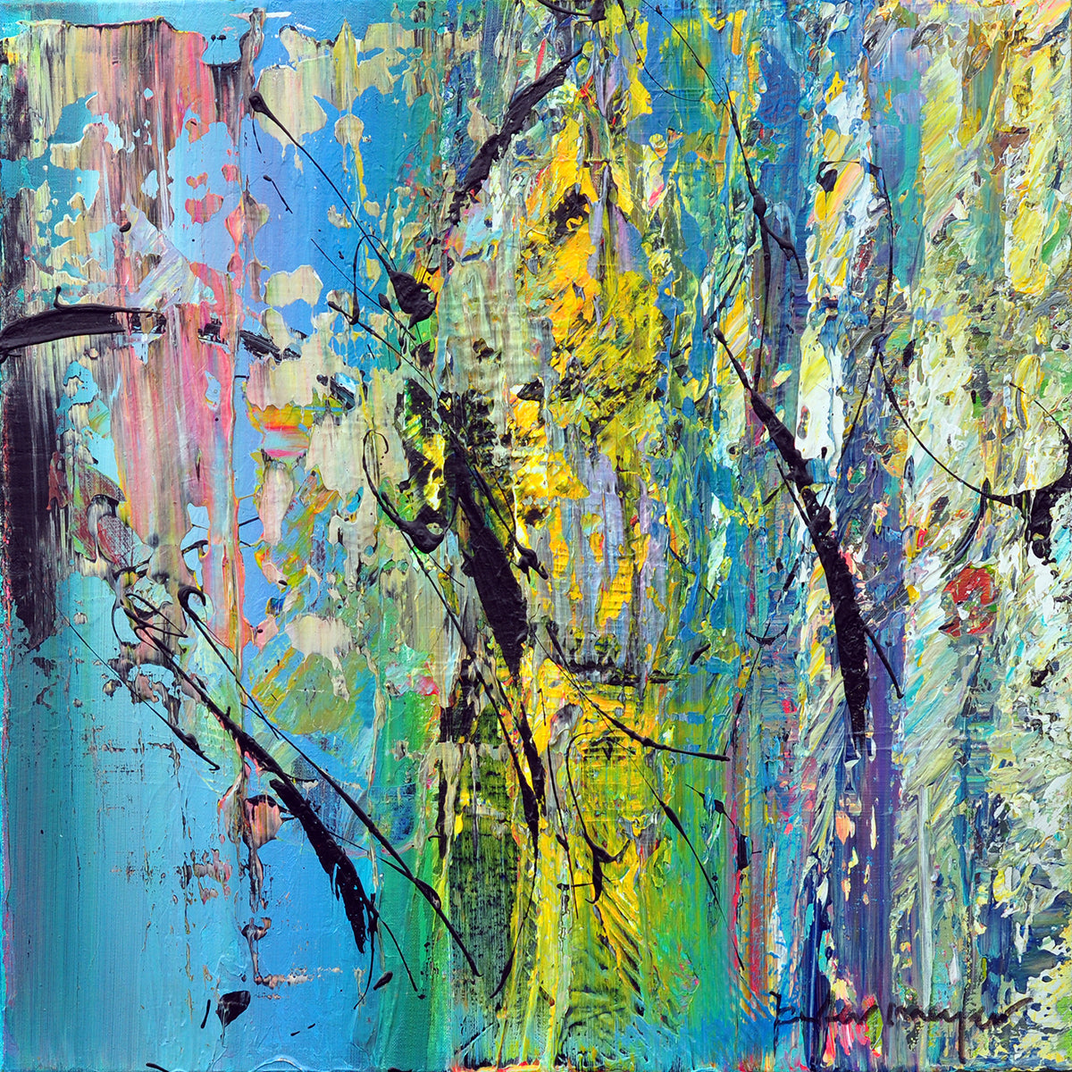 Peter Meijer — Vlinder 7, acryl op linnen