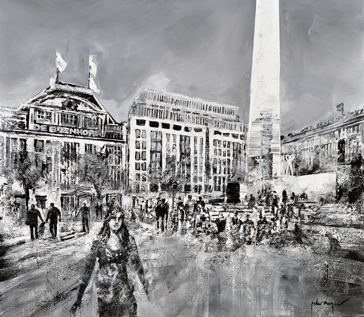 Peter Meijer — Amsterdam, acryl op linnen