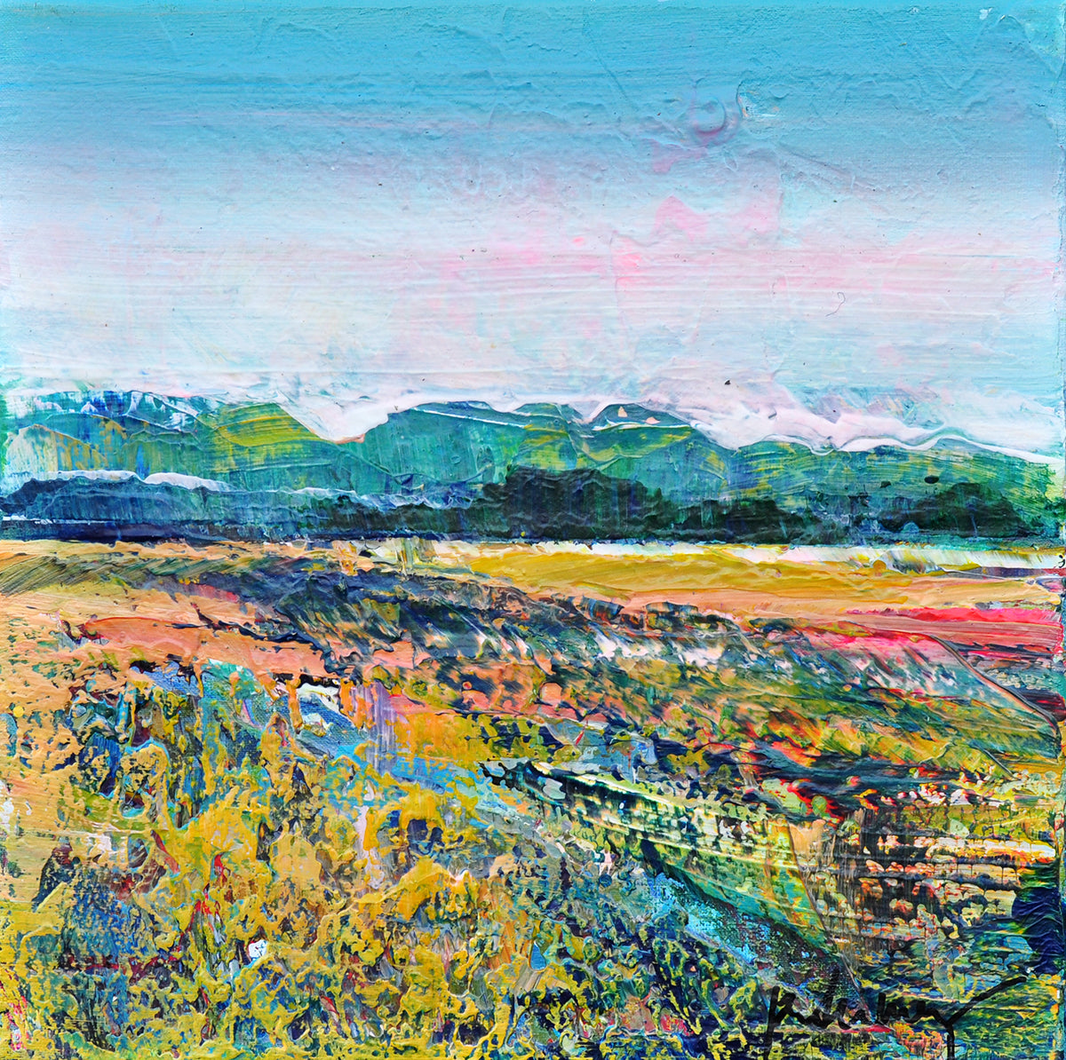 Peter Meijer — Het Pad naar rust, acryl op linnen