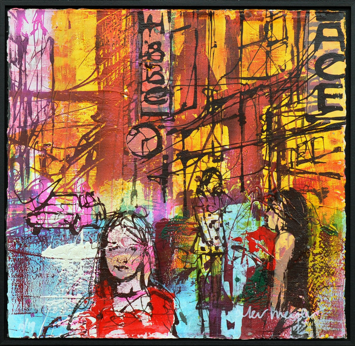Peter Meijer — Manhattan Nights, zeefdruk