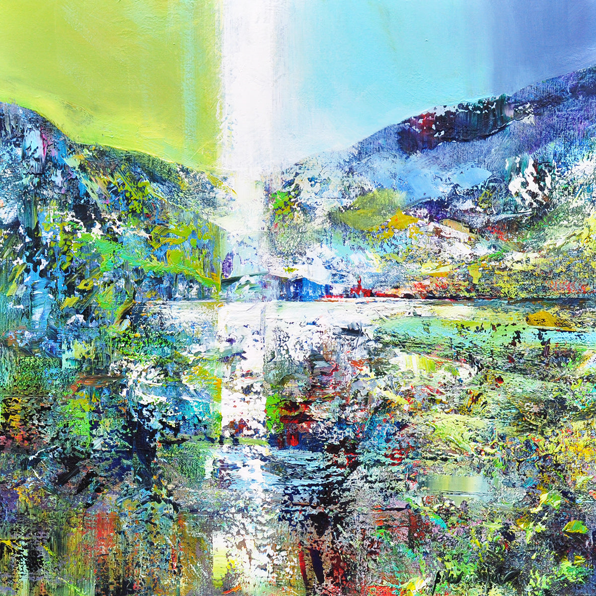 Peter Meijer — Bergen, acryl op linnen