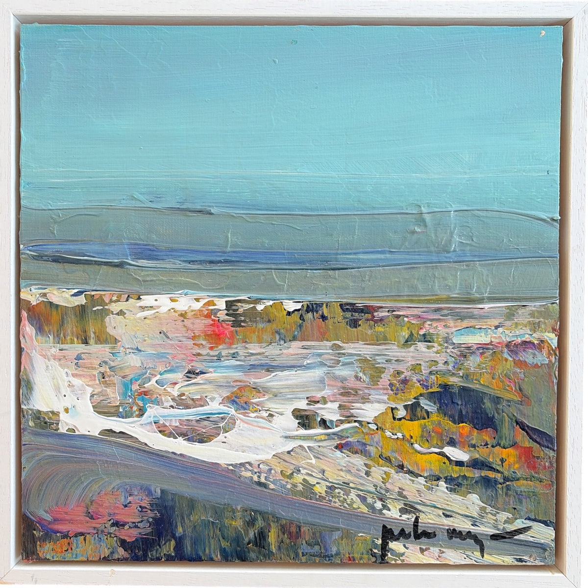 Peter Meijer — Vrije horizon, acryl op paneel